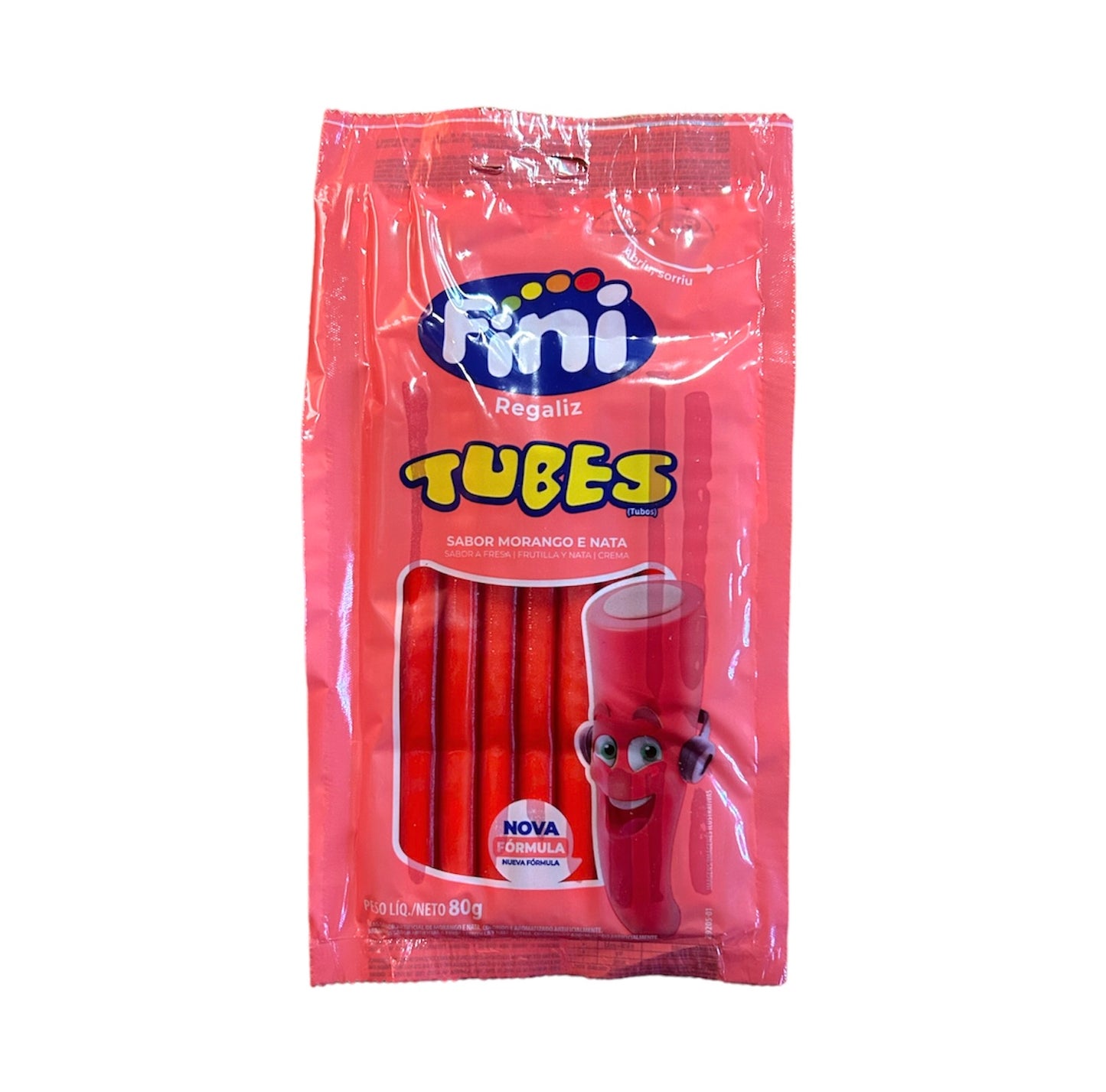 Fini Tubes Strawberry | Tubos Morango