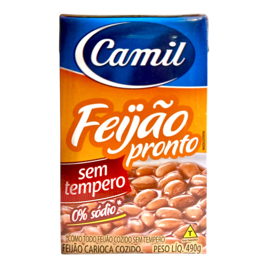 Camil Pinto Beans Without Seasoning 490g | Feijão Carioca Camil Pronto Sem Tempero