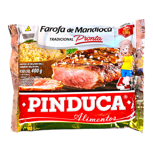 Seasoned Cassava Flour | Farofa de Mandioca Pronta Tradicional Pinduca