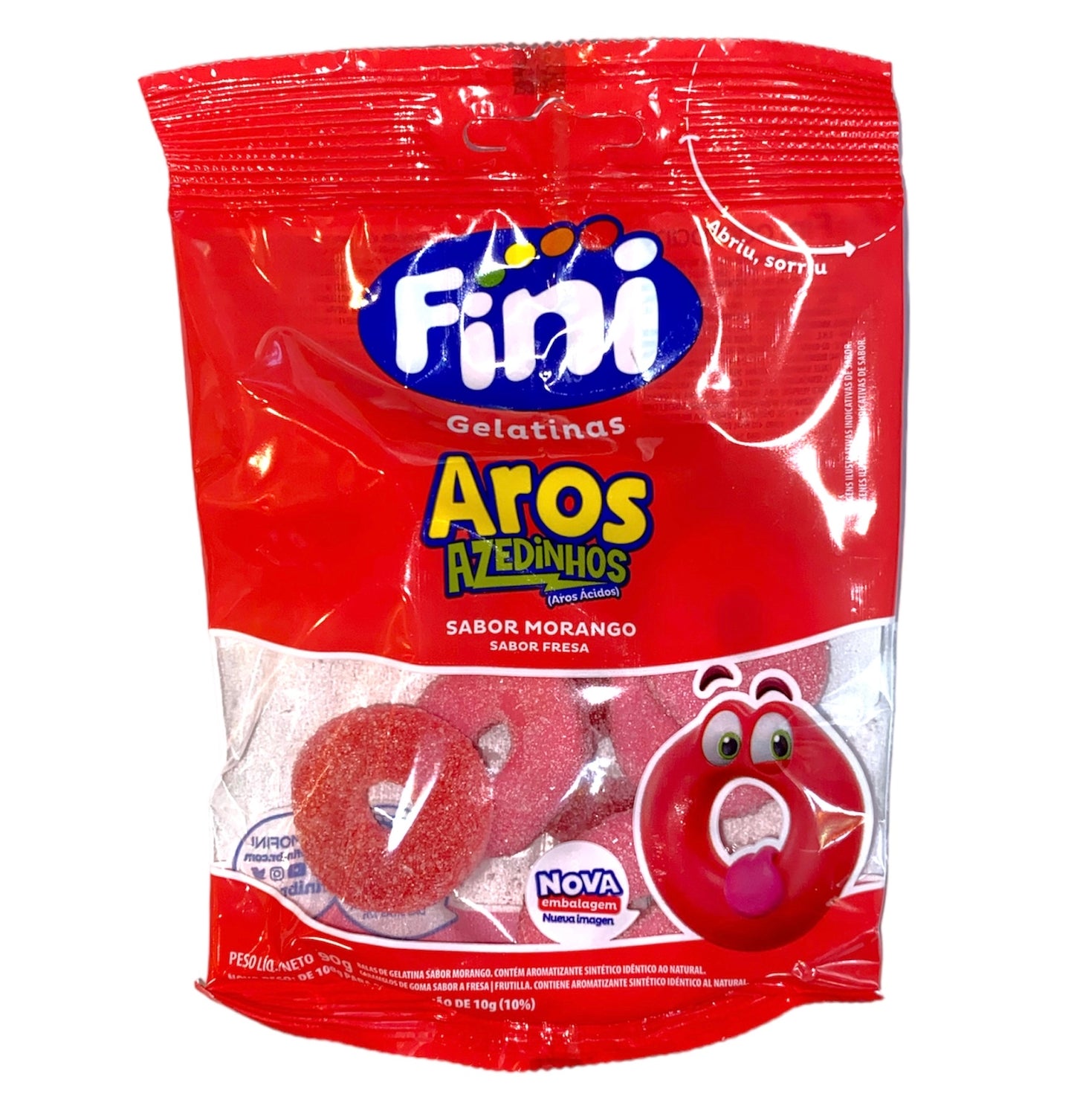 Fini Strawberry Rings | Bala Aros de Morango