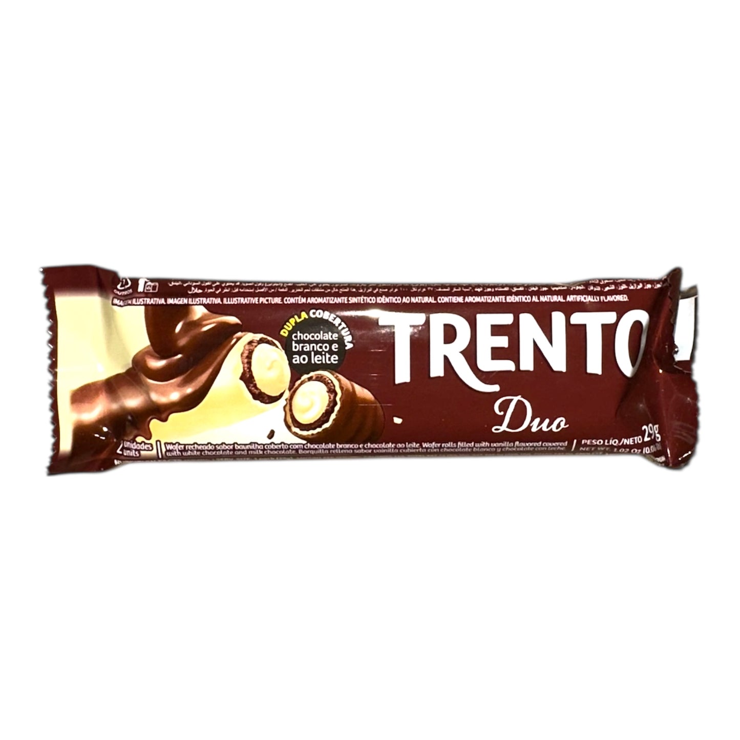 Trento Duo Wafer Chocolate rolls with Milk and White | Duo ao Leite e Branco