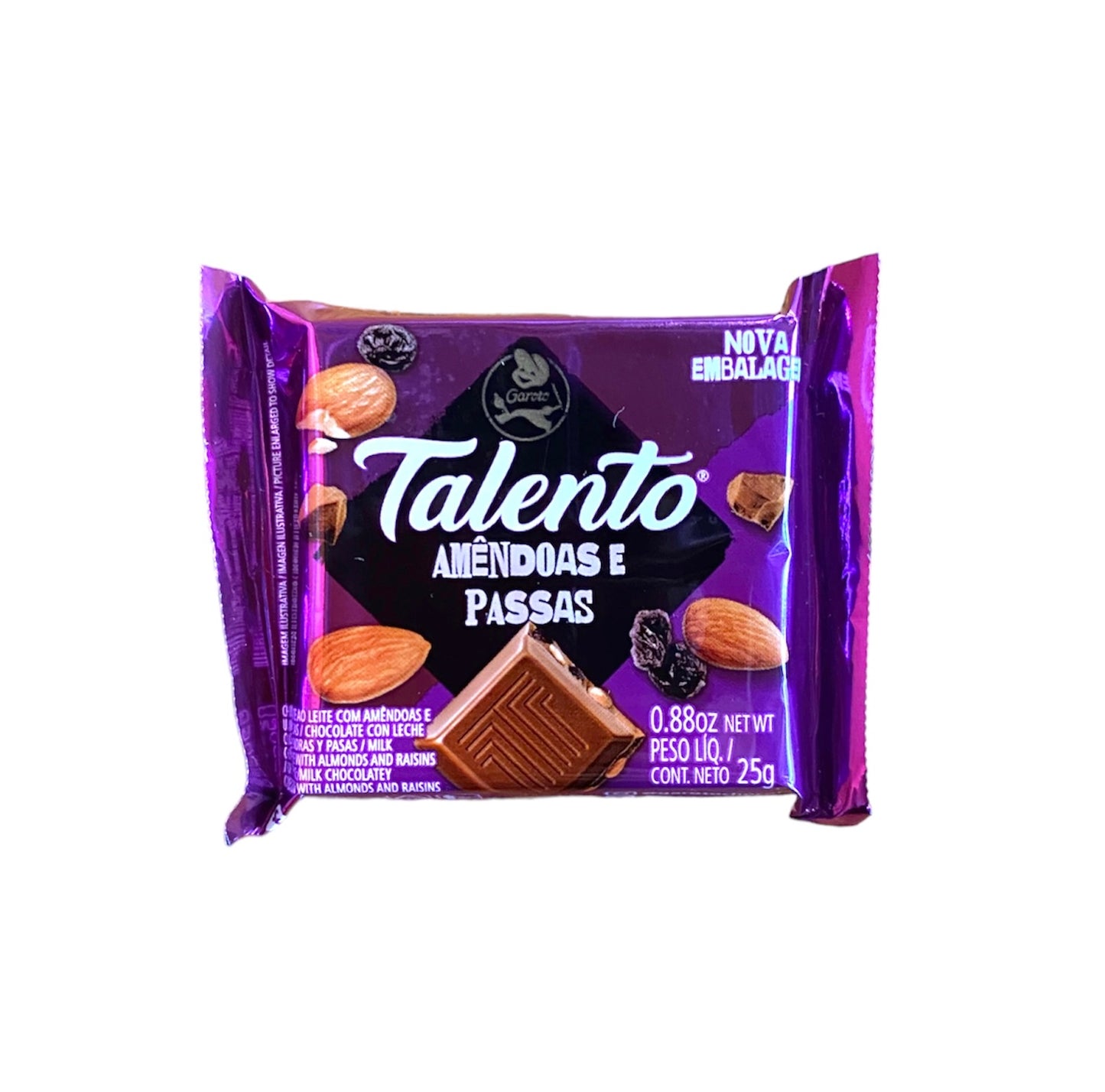 Talento Chocolate Talento Amendoas e Passas | Chocolate with Almonds & Raisins