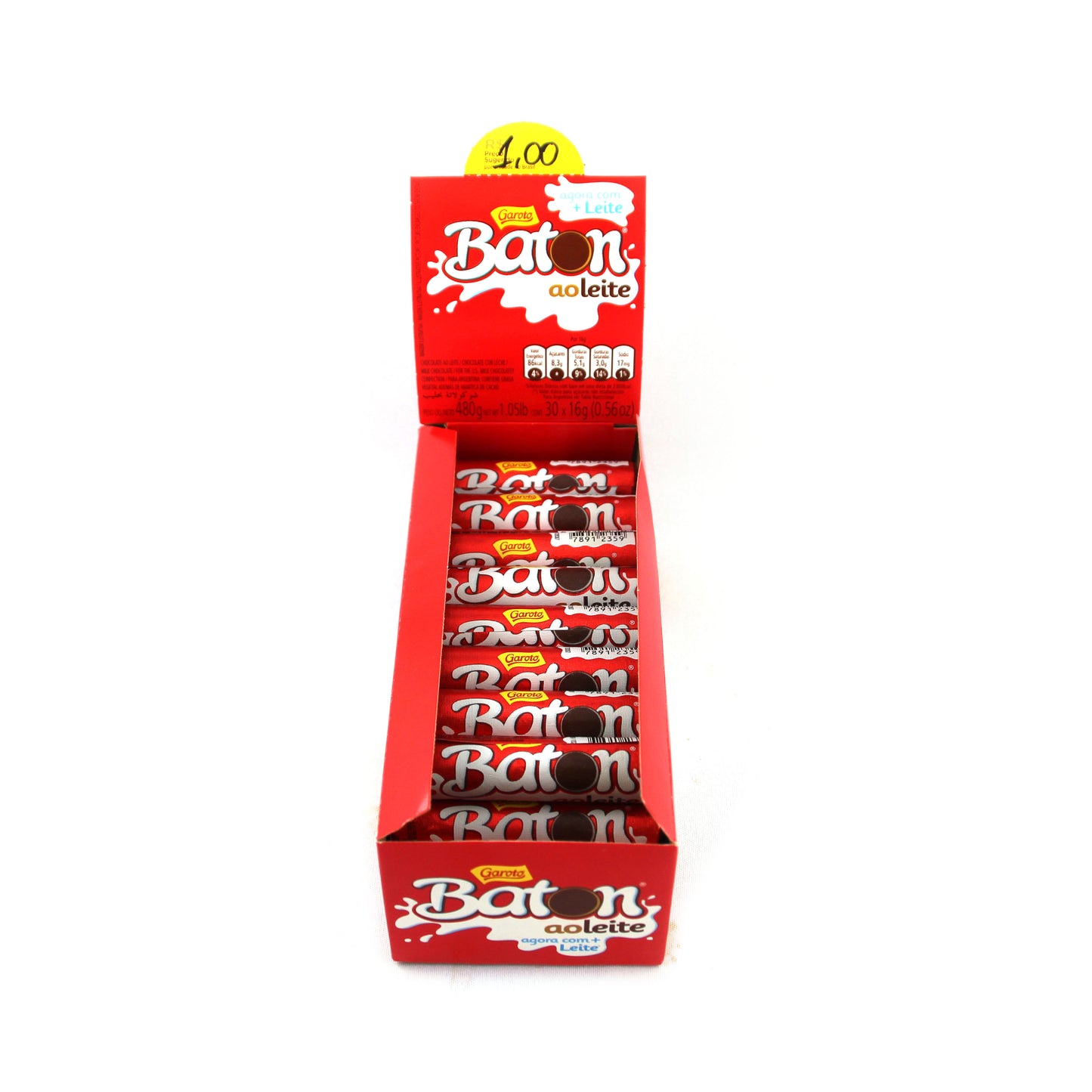 Baton Unit Chocolate | Chocolate ao Leite Batom Unidade