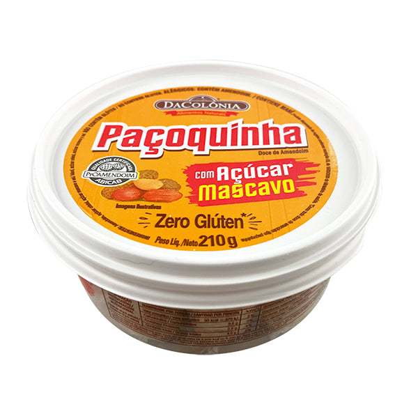 Da Colonia Brown Sugar Peanut Cork Candy | Pacoquinha Doce de amendoim acucar mascavoRolha
