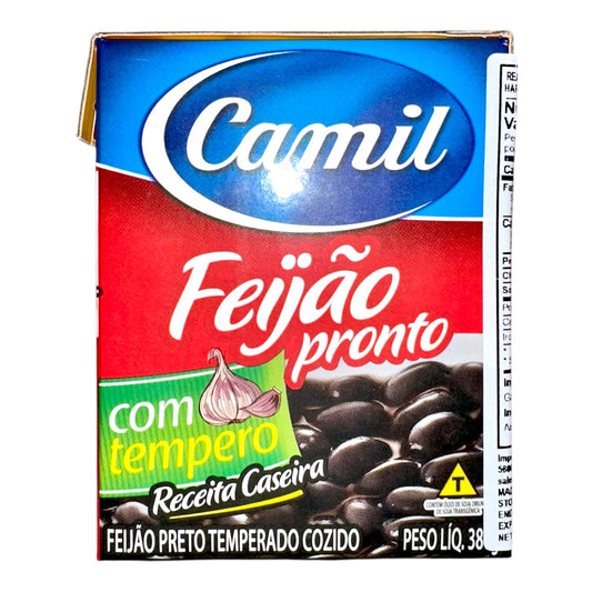 Camil Seasoned Ready-to-eat Black Beans | Feijão Preto temperado pronto para consumo