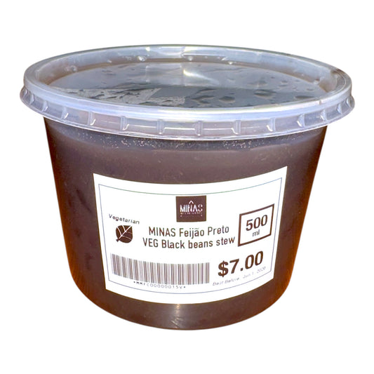 Frozen Minas Vegetarian Black Beans Stew without meat | Feijão Carioca Pretos