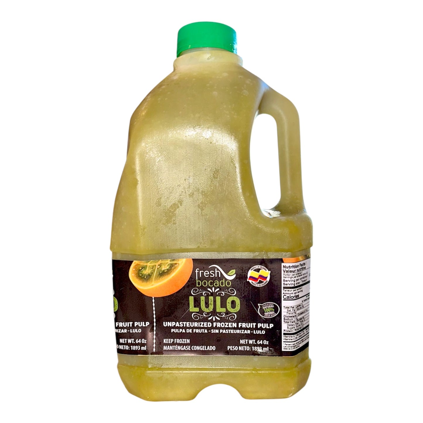 Fresh Bocado Wild Winetree Tomato Lulo Frozen fruit Pulp Jar | Polpa de Fruta Congelada de Lulo