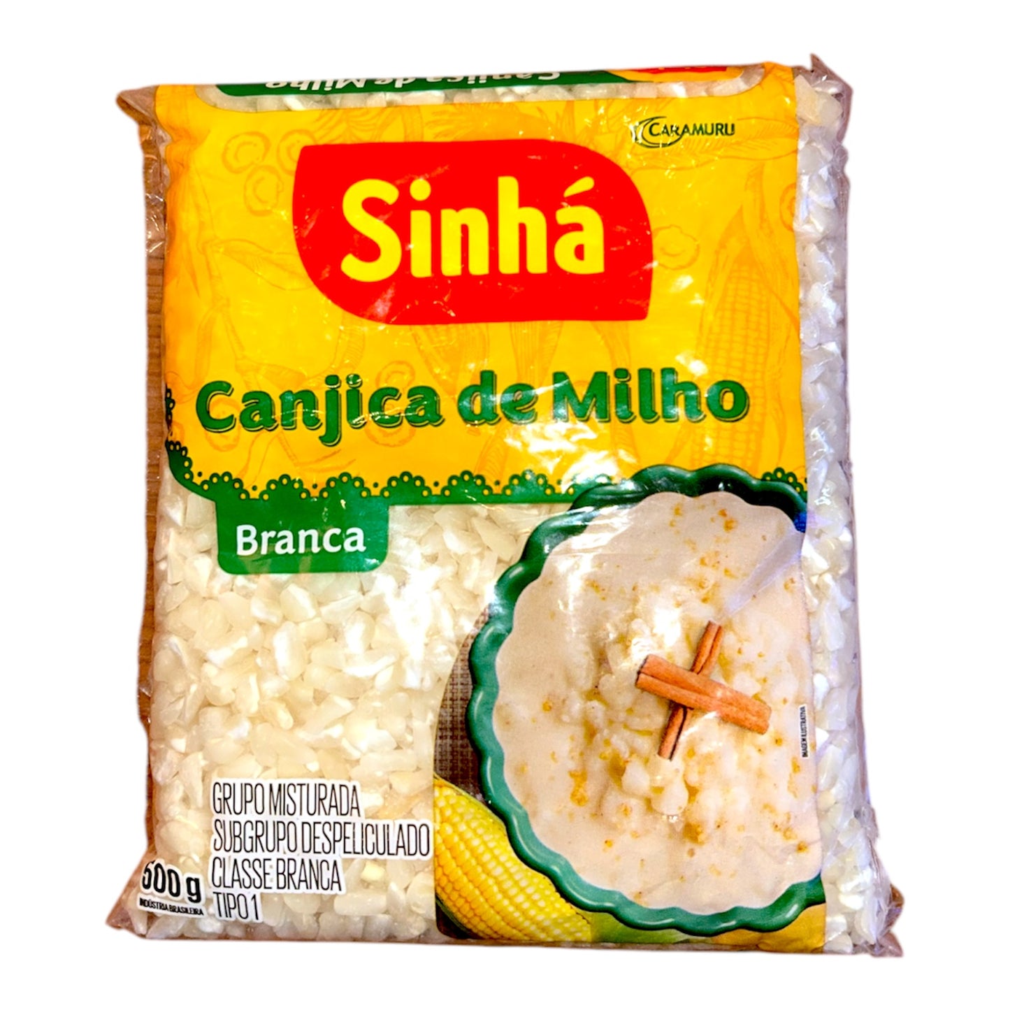 Sinha White Cracked Corn | Canjica de Milho Branca