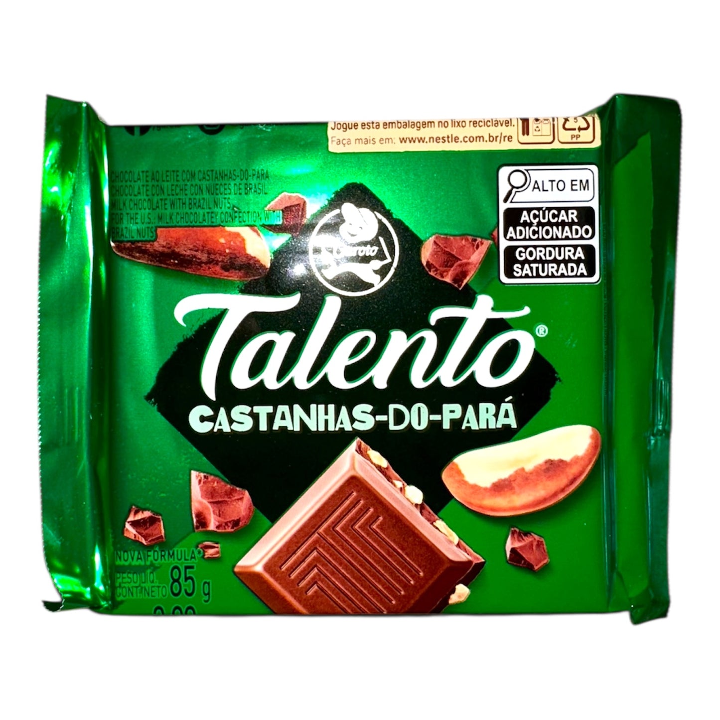 Talento Chocolate with Brazil Nuts | Chocolate Talento Castanha do Para