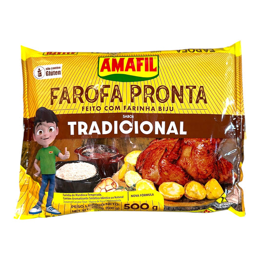 Amafil Seasoned Cassava Flour | Farofa De Mandioca Pronta Tradicional Amafil