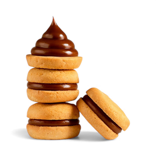Rossi Shortbread Rich Butter Cookies Filled with Creamy Caramel  | Recheado Doce de Leite