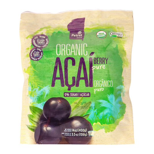 Petruz Organic Acai Puree - Polpa de Açai Organico Petruz