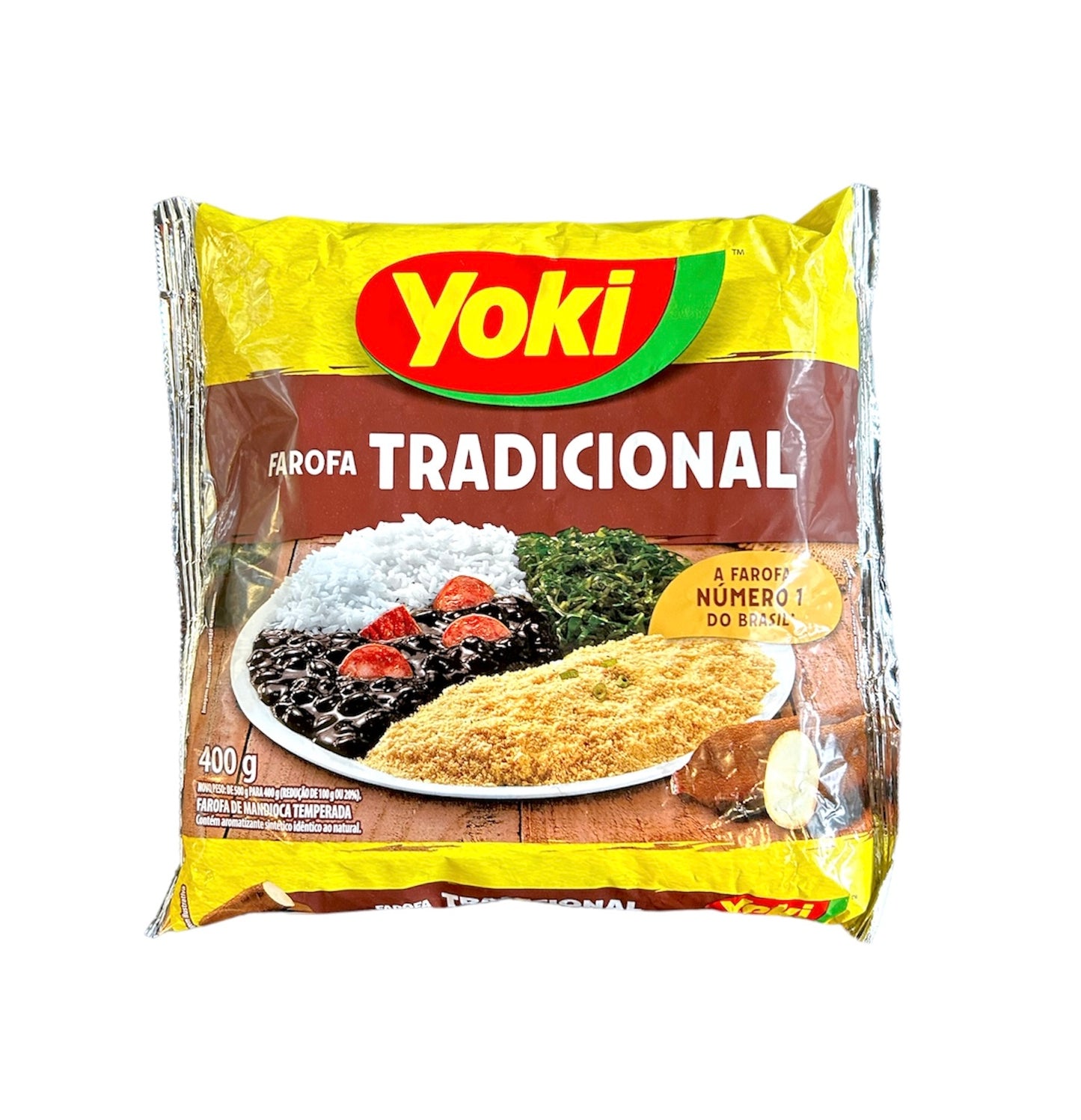 Yoki Seasoned Cassava Flour Tradicional | Farofa de Mandioca Pronta Tradicional Yoki