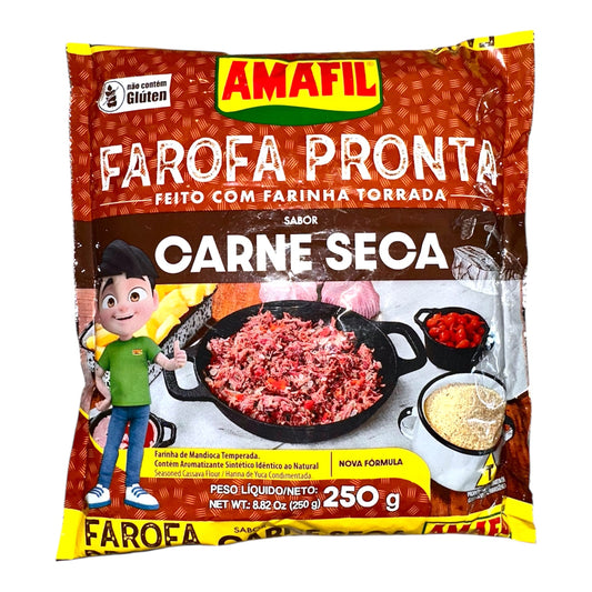 Amafil Cassava flour Dry Beef Flavour | Farofa Carne Seca