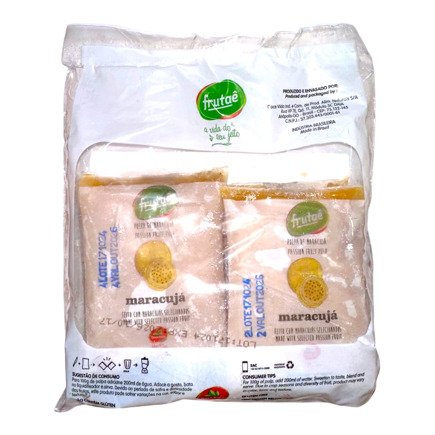 Frutae Fruit Pulp | Polpa de Fruta Frutae