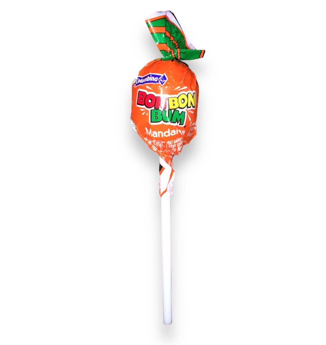 Bon Bon Bum Lollipop with Bubble Gum  Unit | Pirulito Unidade