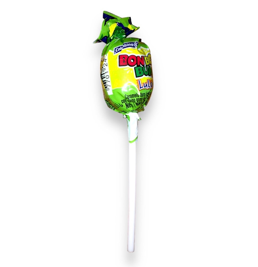 Bon Bon Bum Lollipop with Bubble Gum  Unit | Pirulito Unidade