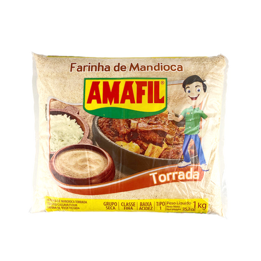 Amafil Roasted Cassava Flour | Farinha De Mandioca Torrada Amafil