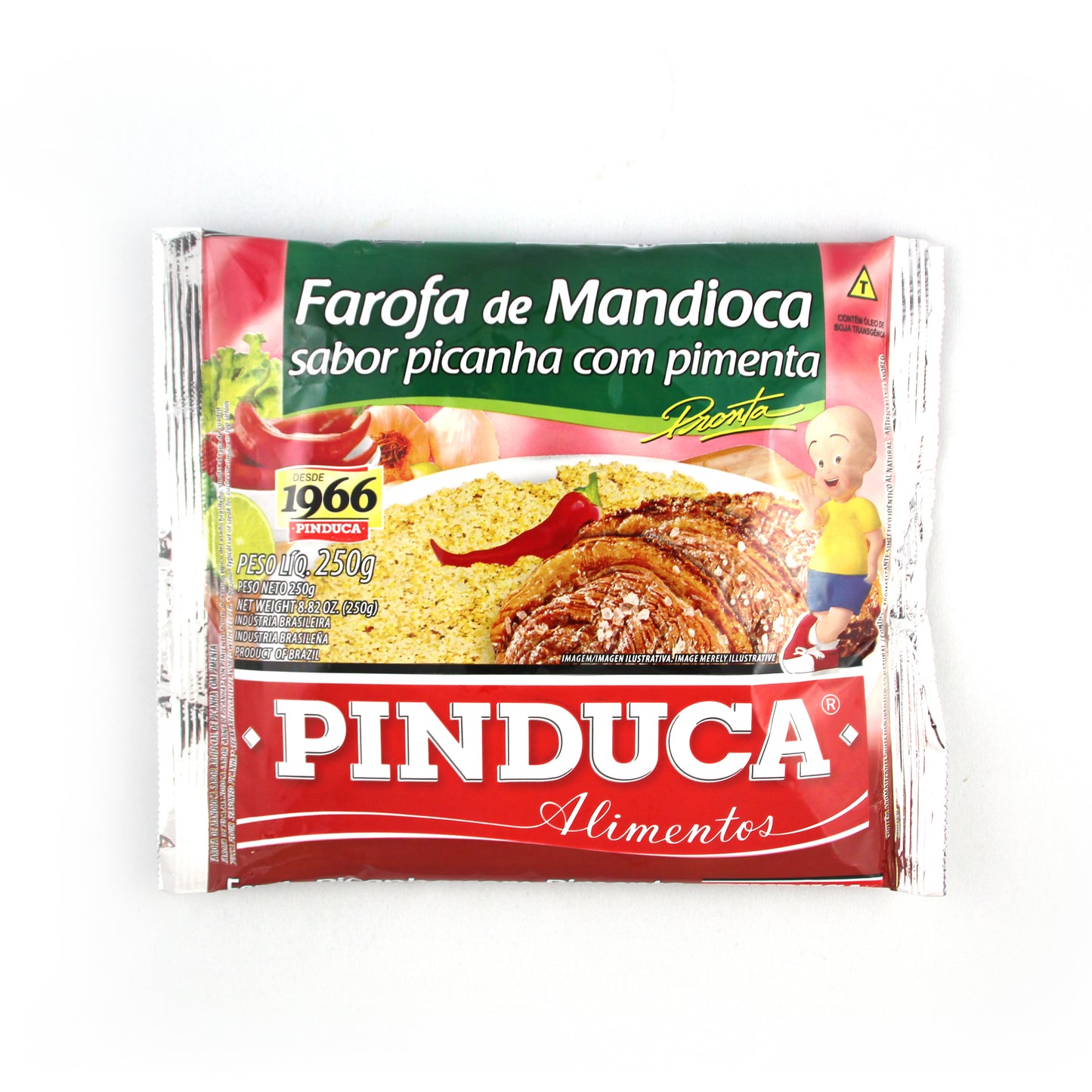 Seasoned Cassava Flour Top Sirloin (Hot)Pinduca |Farofa Pronta Sabor Picanha (Com Pimenta) PINDUCA