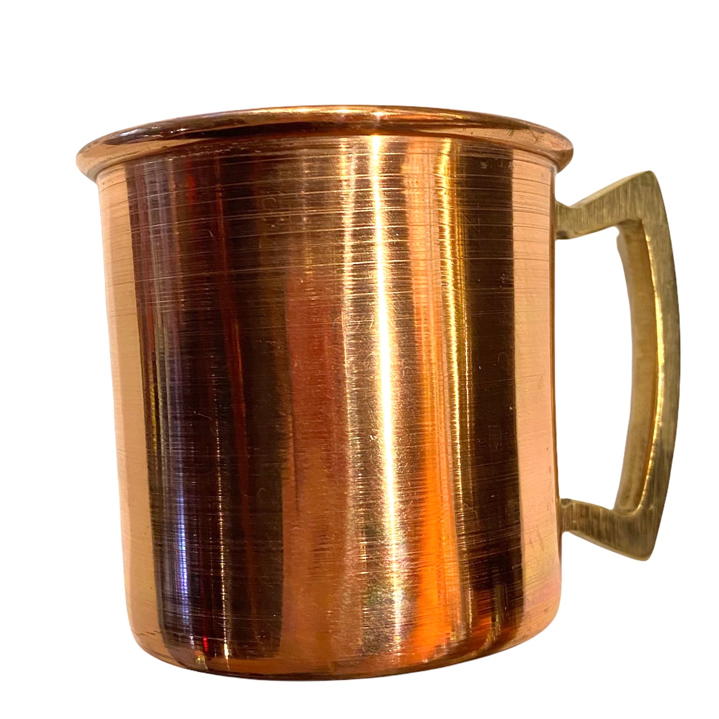 Metal cup with handle | Copo de metal com alca