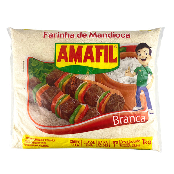 Amafil White Cassava Flour | Farinha De Mandioca Branca Amafil