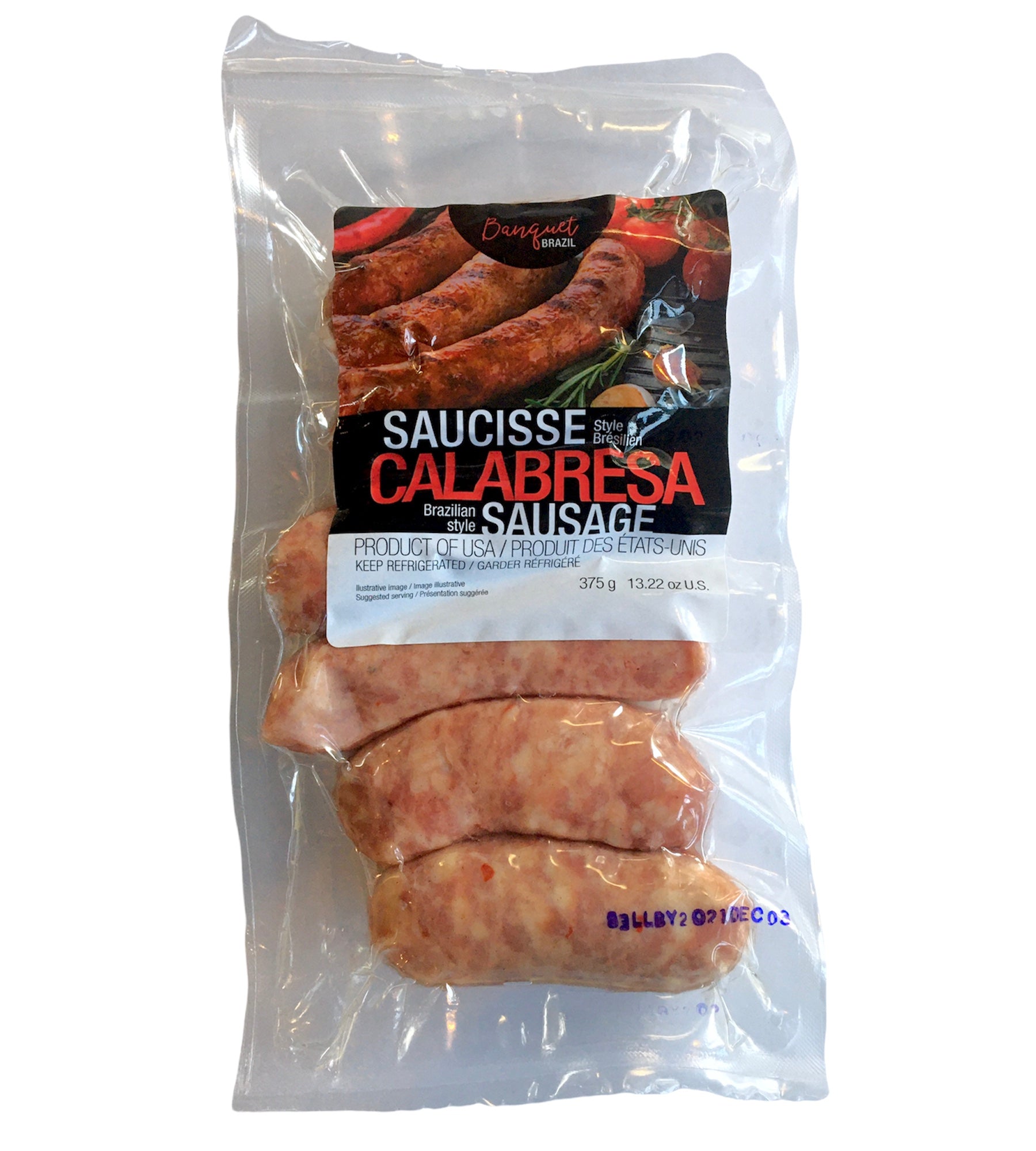 Banquet Brazil Calabresa Sausage | Linguiça Calabresa Banquet Brazil ...